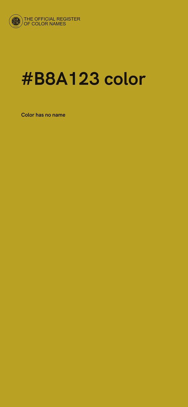 #B8A123 color image