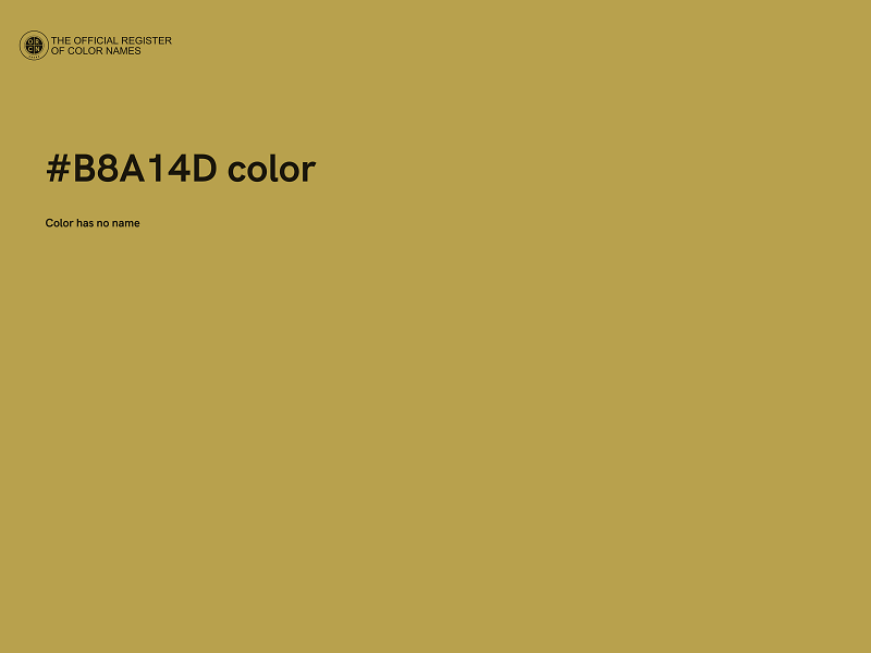 #B8A14D color image