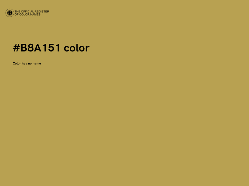 #B8A151 color image