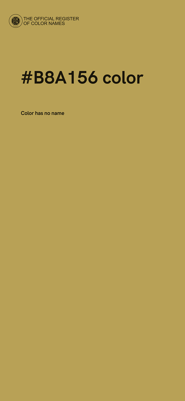 #B8A156 color image