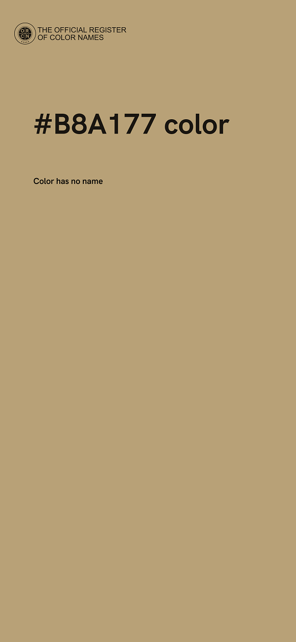 #B8A177 color image