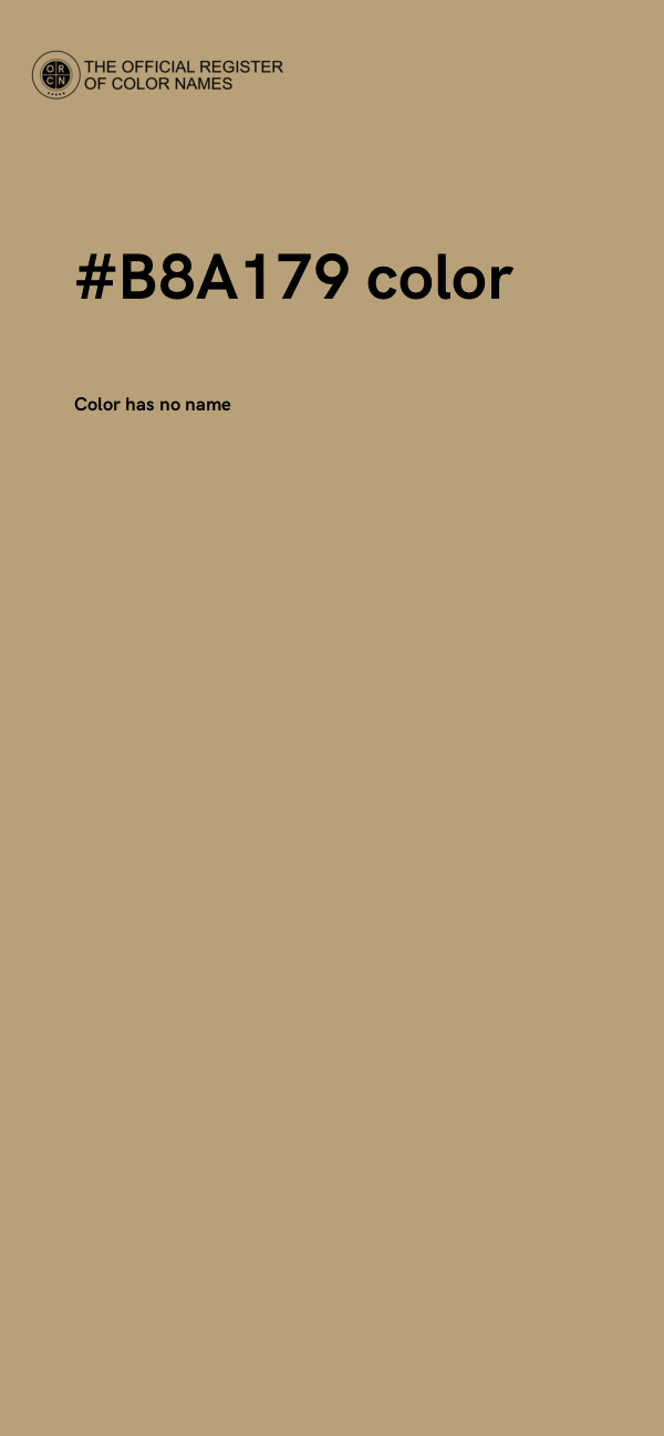 #B8A179 color image