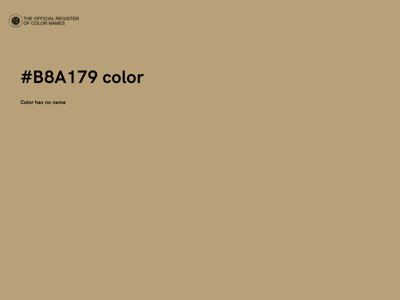 #B8A179 color image