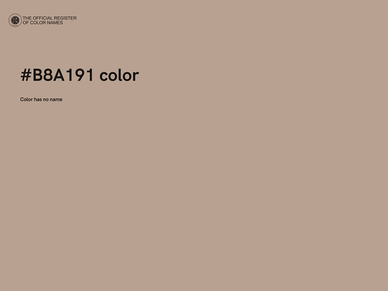 #B8A191 color image