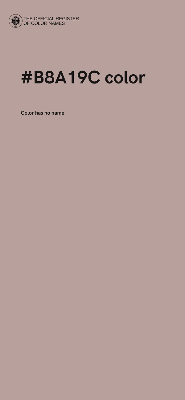 #B8A19C color image