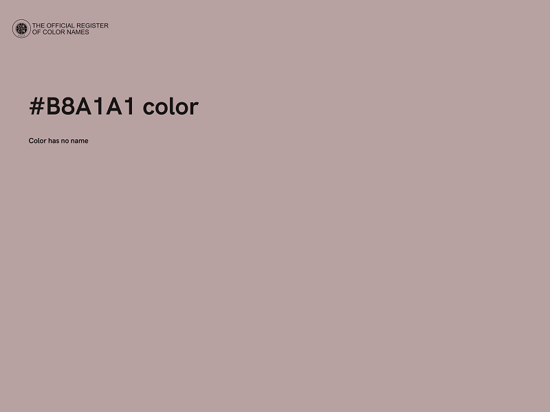 #B8A1A1 color image