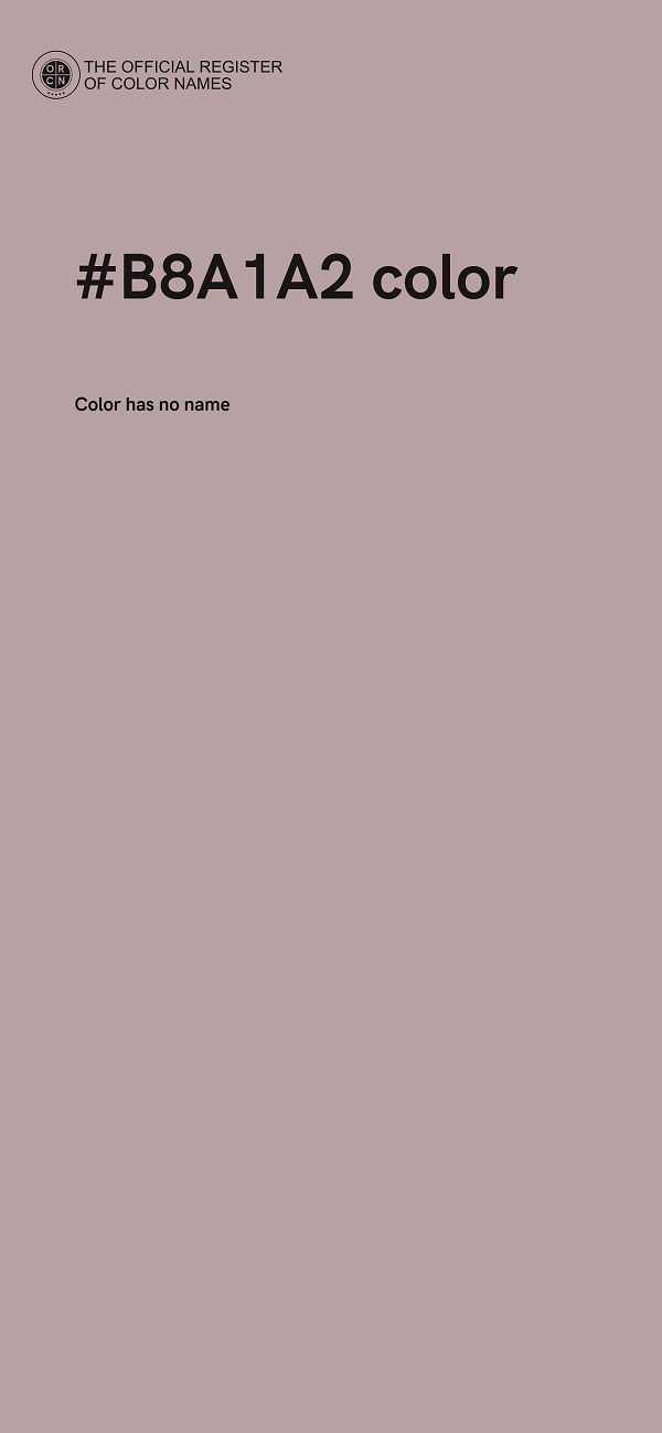#B8A1A2 color image