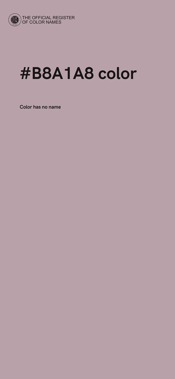 #B8A1A8 color image