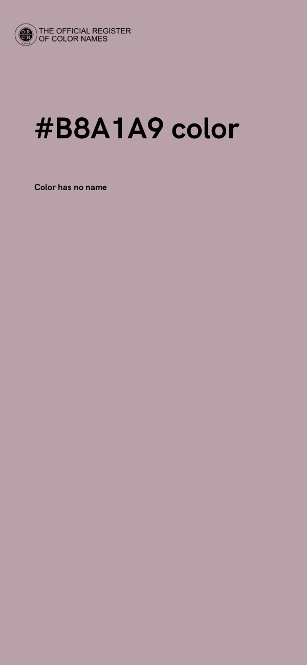 #B8A1A9 color image