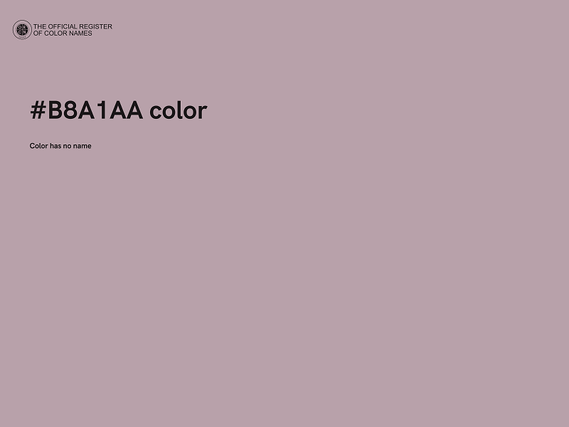 #B8A1AA color image