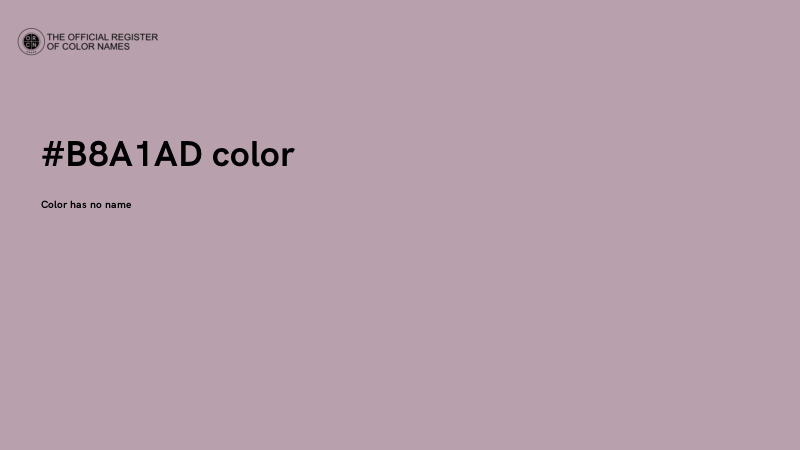 #B8A1AD color image