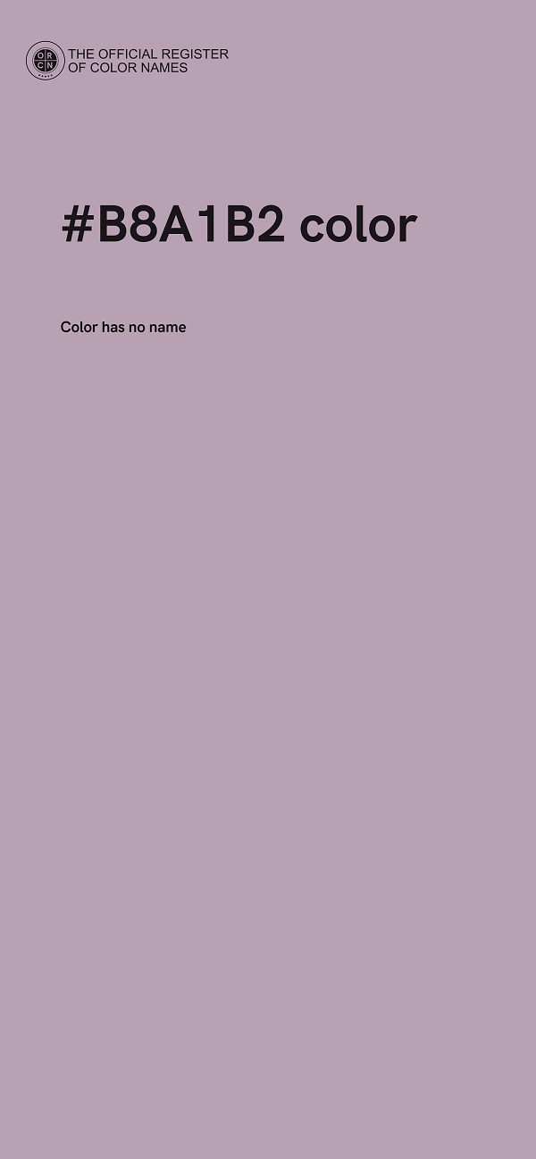 #B8A1B2 color image