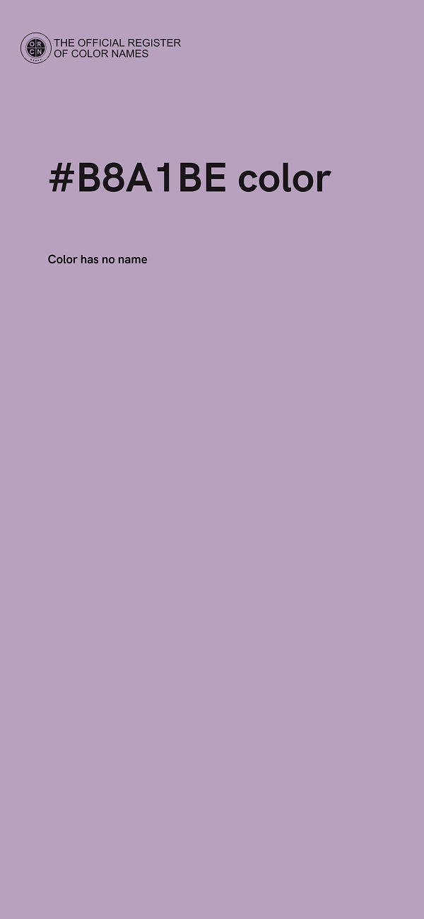 #B8A1BE color image