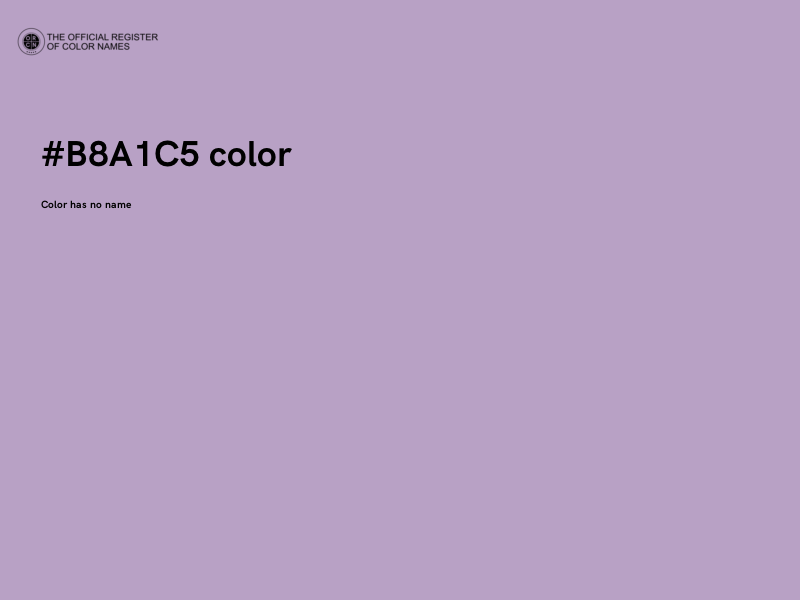 #B8A1C5 color image
