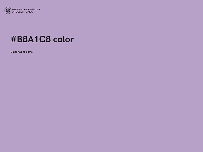 #B8A1C8 color image