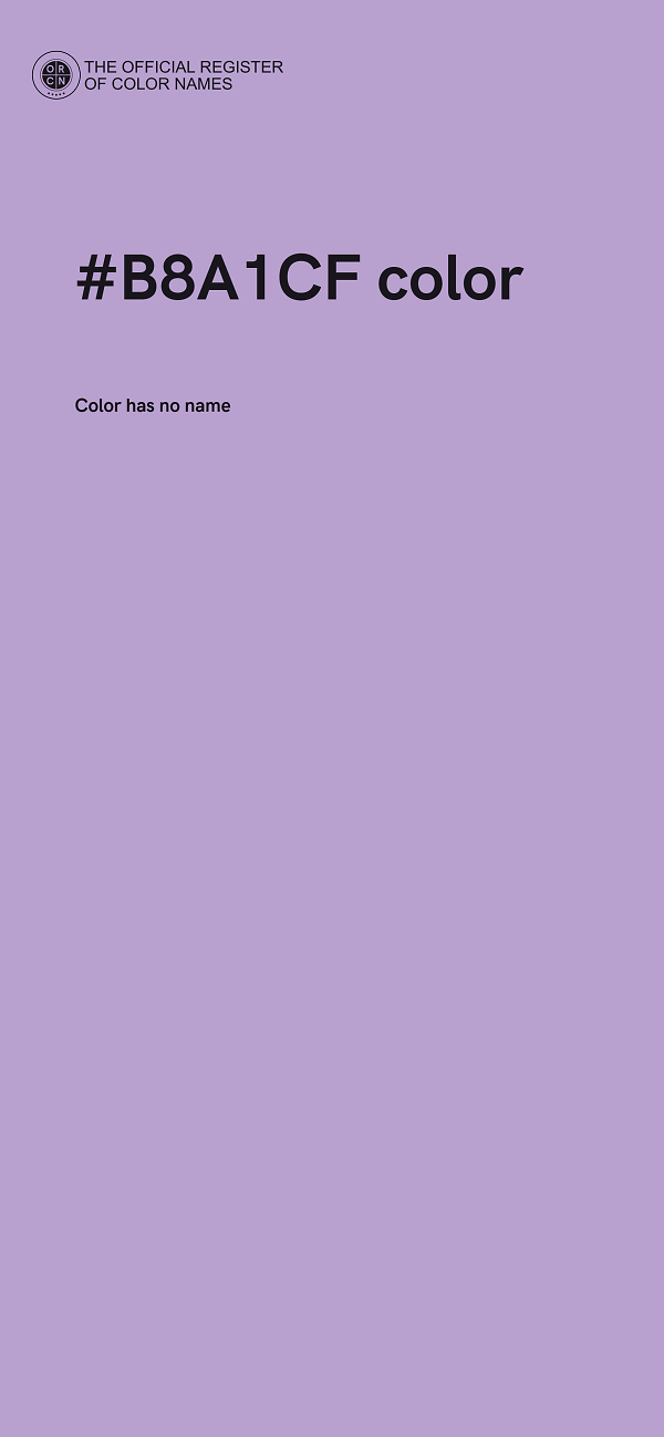 #B8A1CF color image