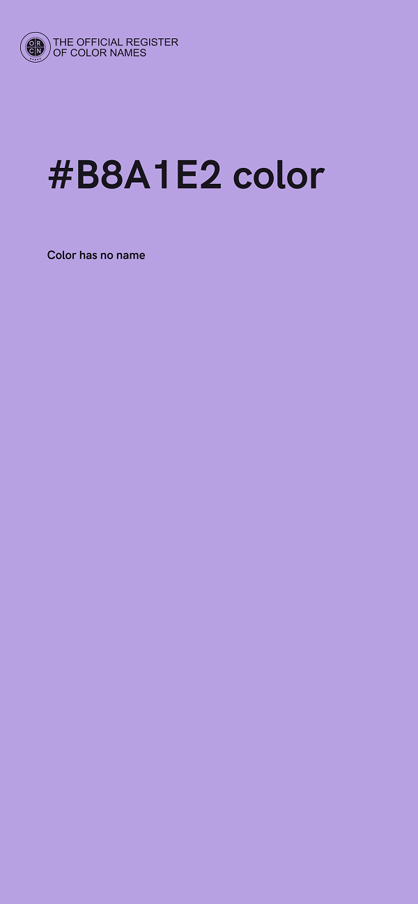 #B8A1E2 color image
