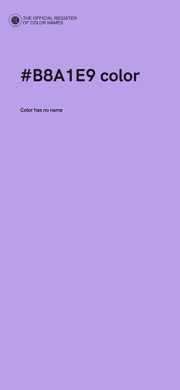 #B8A1E9 color image