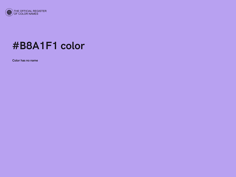 #B8A1F1 color image