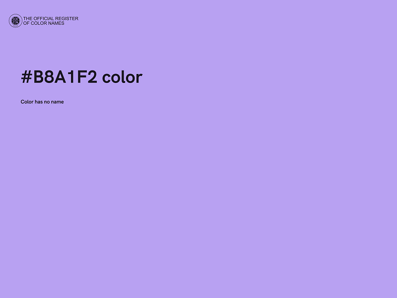 #B8A1F2 color image