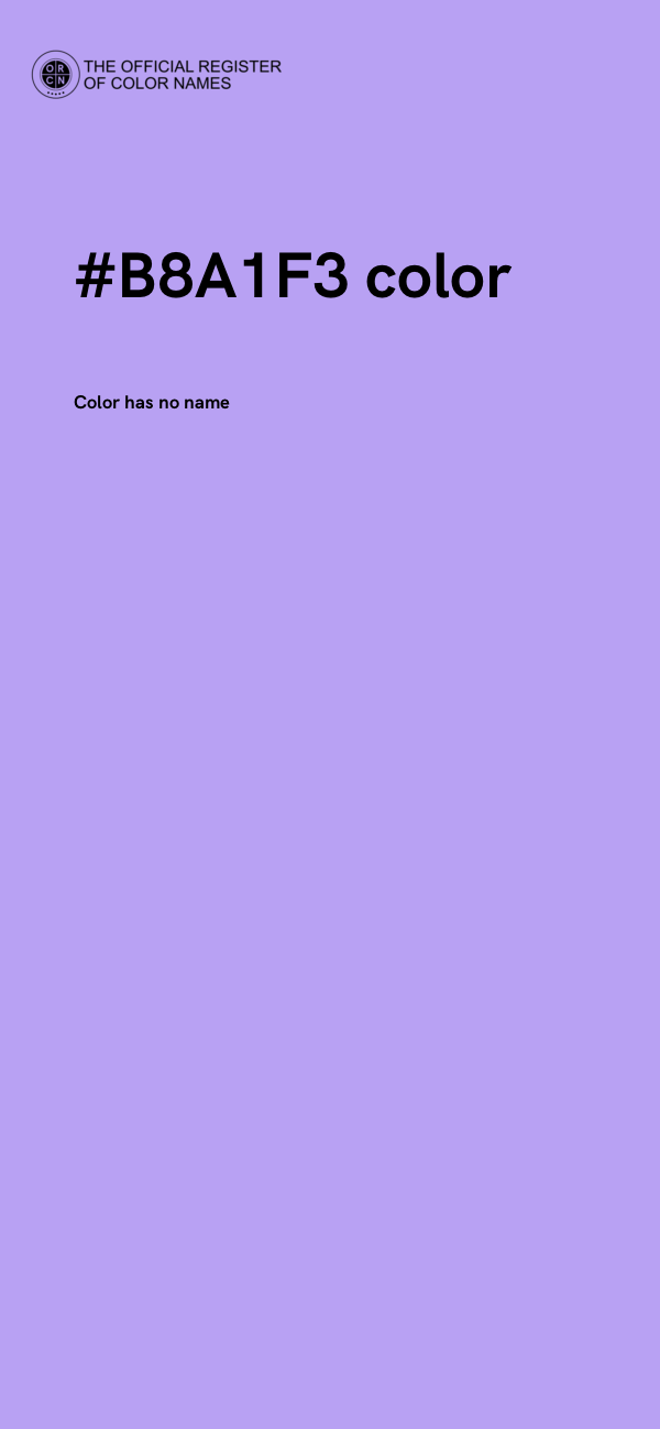 #B8A1F3 color image