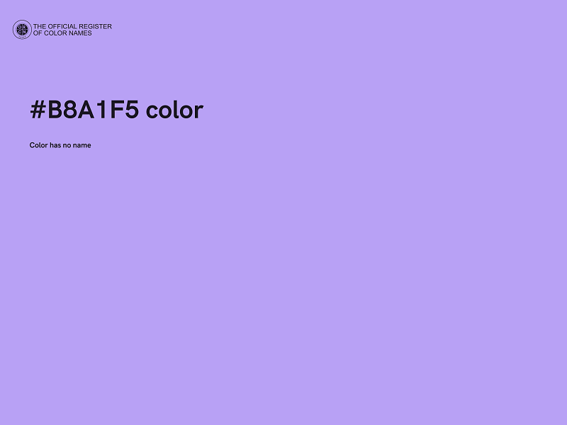 #B8A1F5 color image