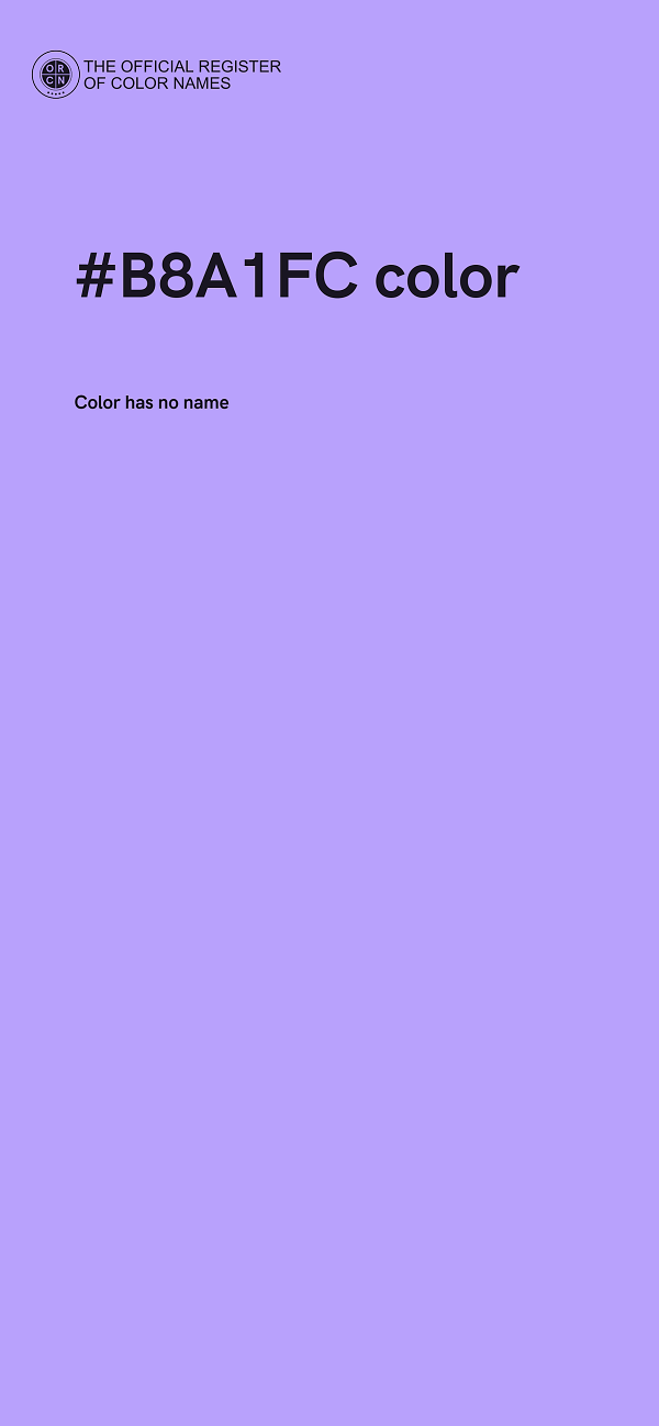 #B8A1FC color image