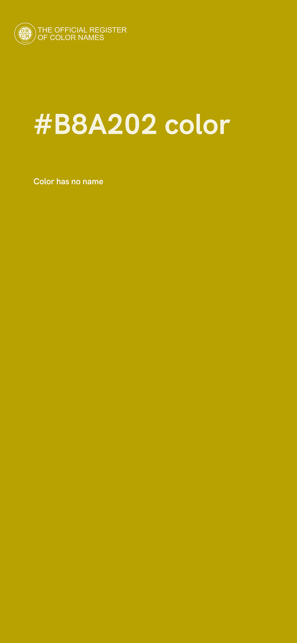 #B8A202 color image