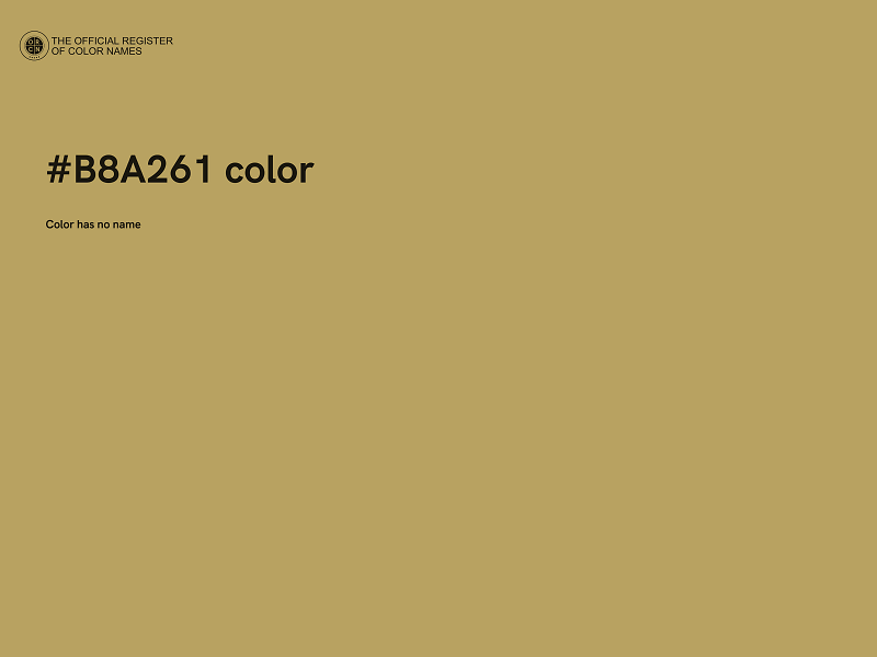 #B8A261 color image