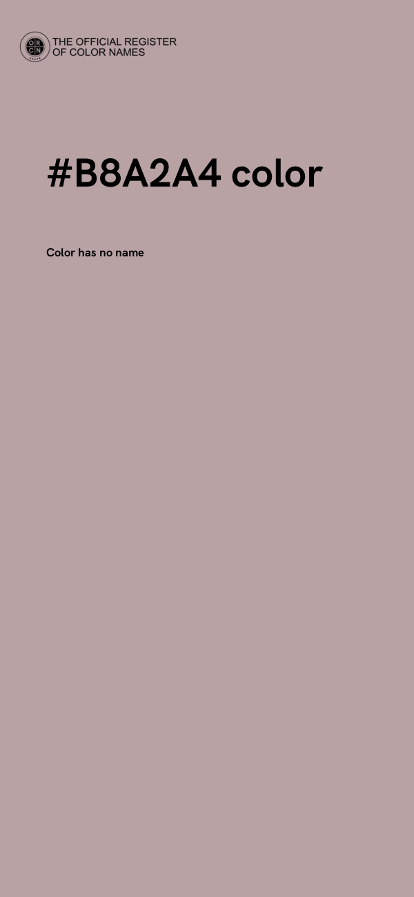 #B8A2A4 color image