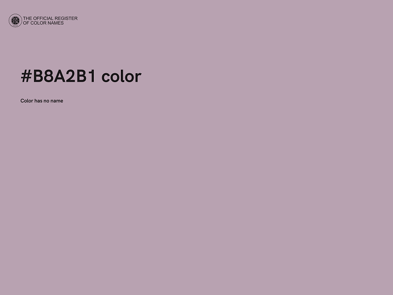 #B8A2B1 color image
