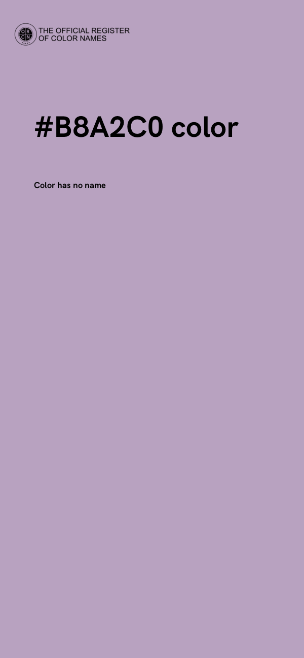 #B8A2C0 color image