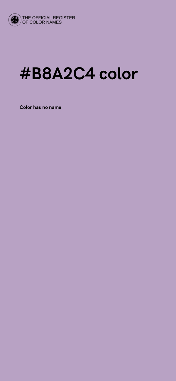 #B8A2C4 color image