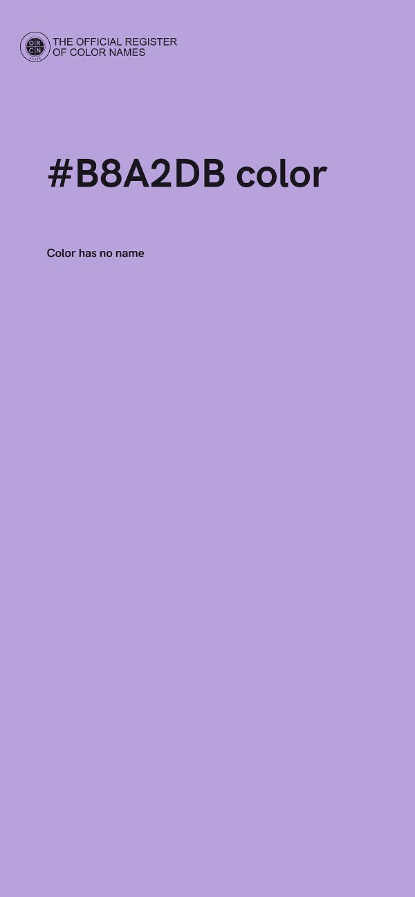 #B8A2DB color image