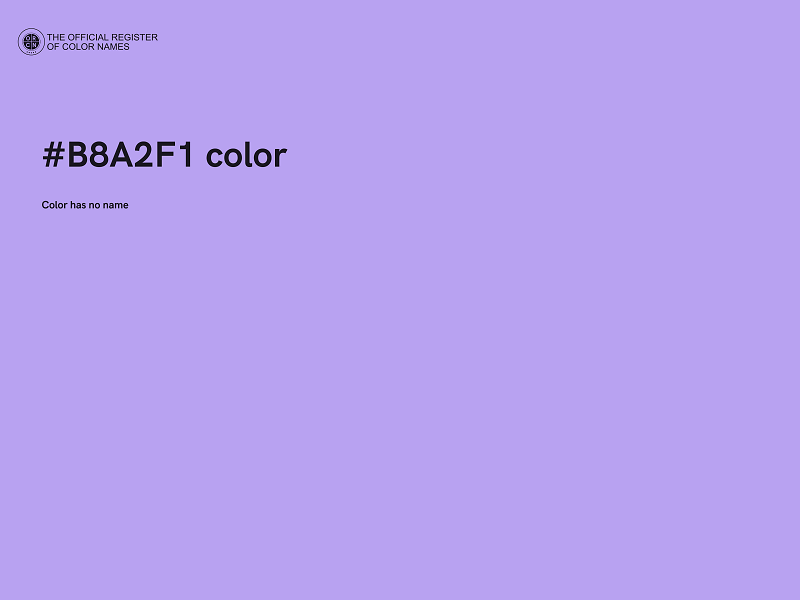 #B8A2F1 color image