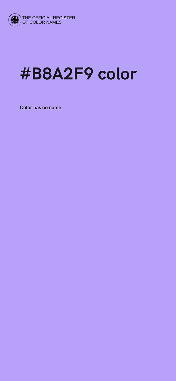 #B8A2F9 color image