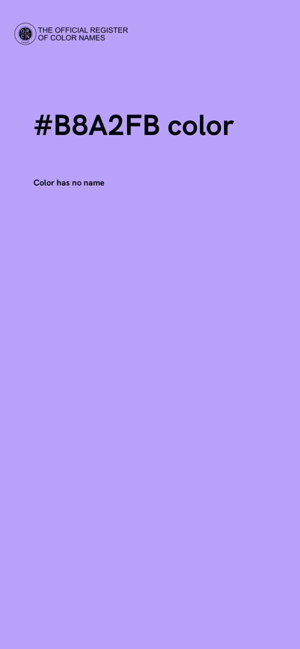 #B8A2FB color image
