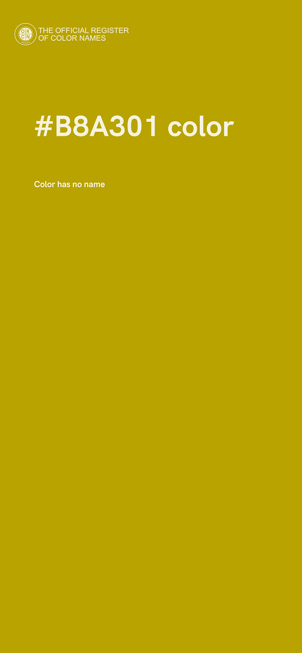 #B8A301 color image