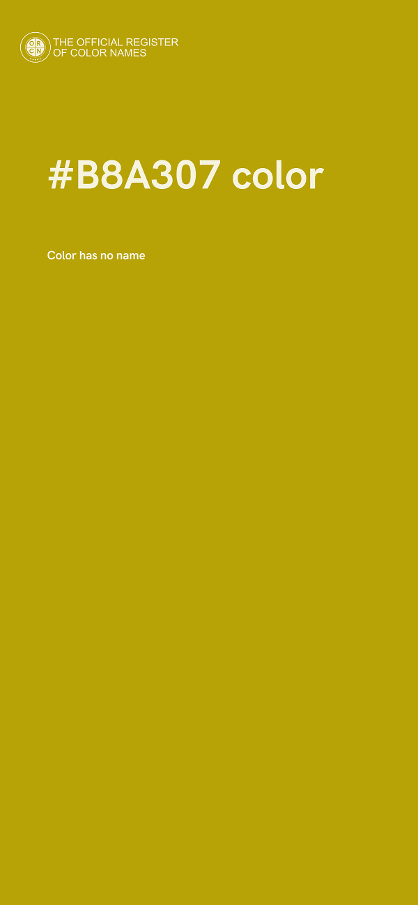 #B8A307 color image