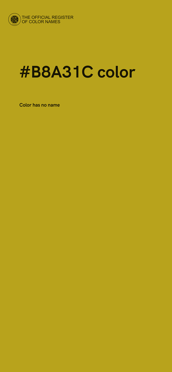 #B8A31C color image