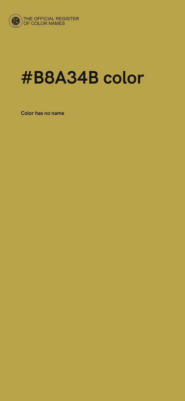 #B8A34B color image