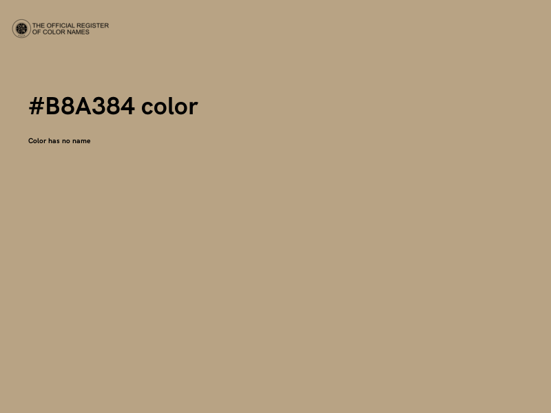 #B8A384 color image