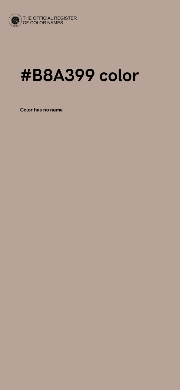 #B8A399 color image