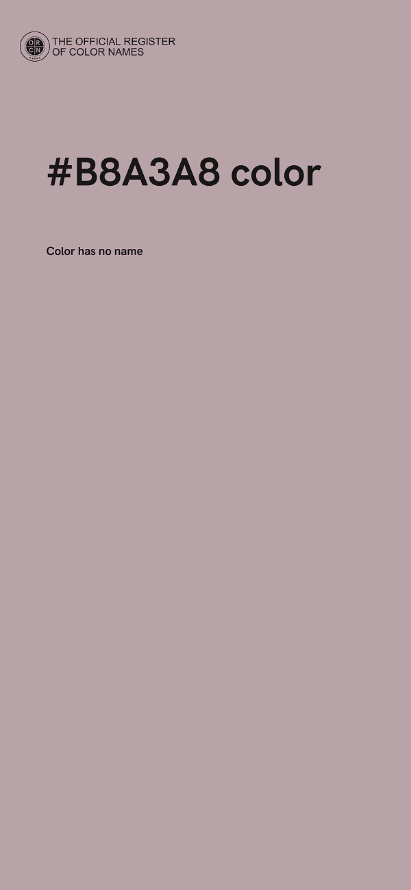 #B8A3A8 color image