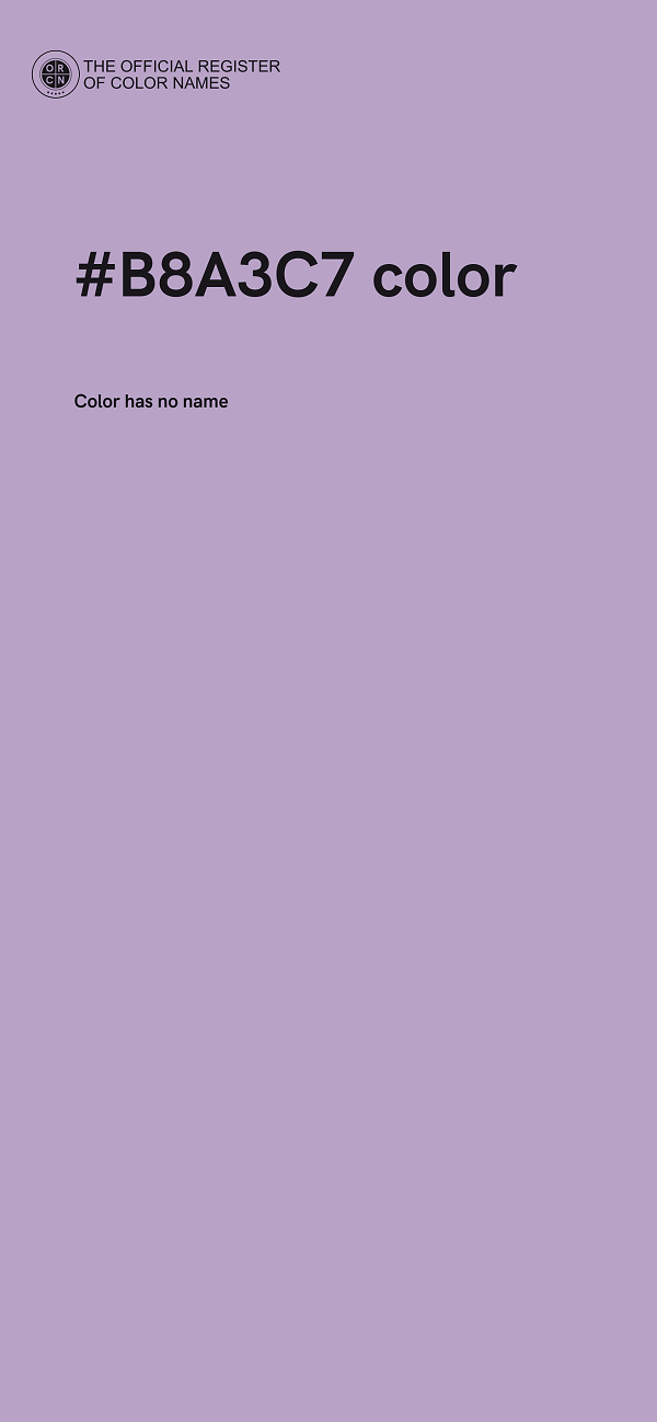 #B8A3C7 color image