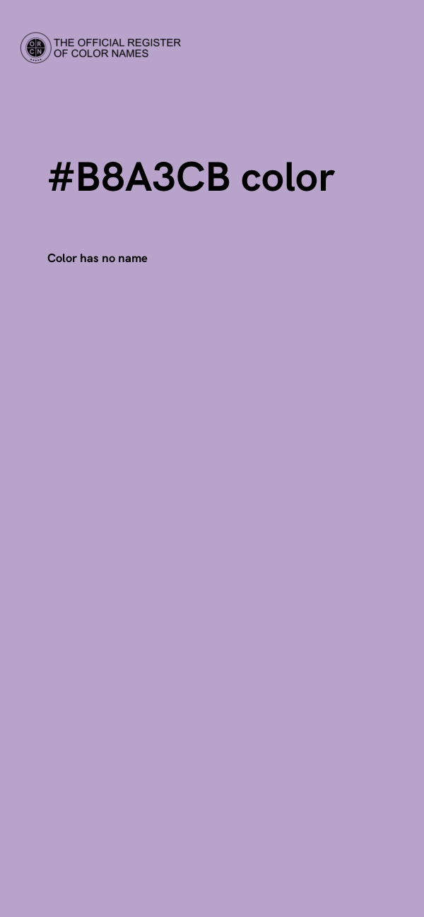 #B8A3CB color image