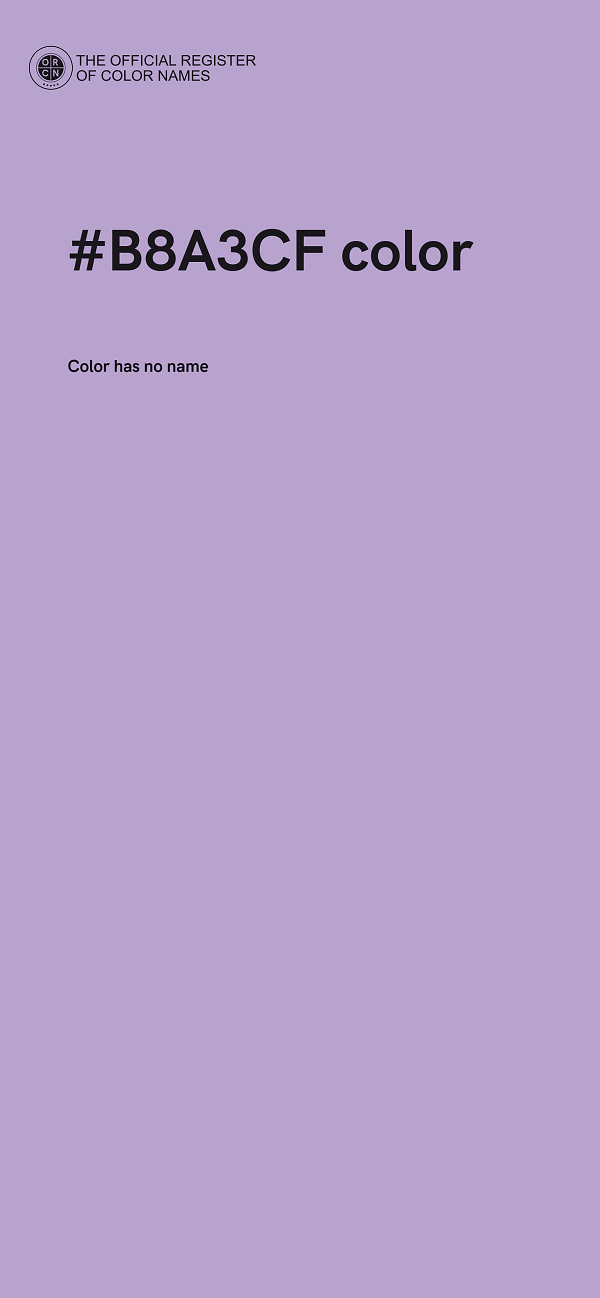 #B8A3CF color image