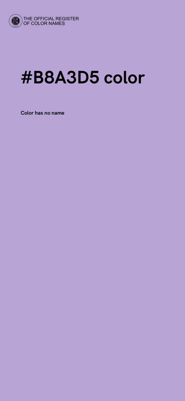 #B8A3D5 color image