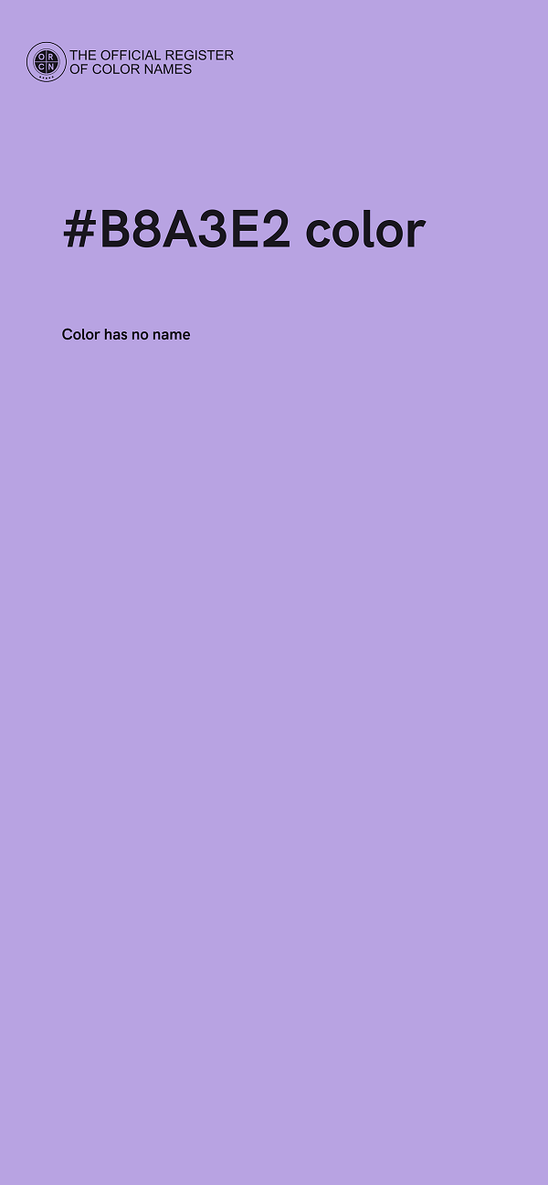 #B8A3E2 color image