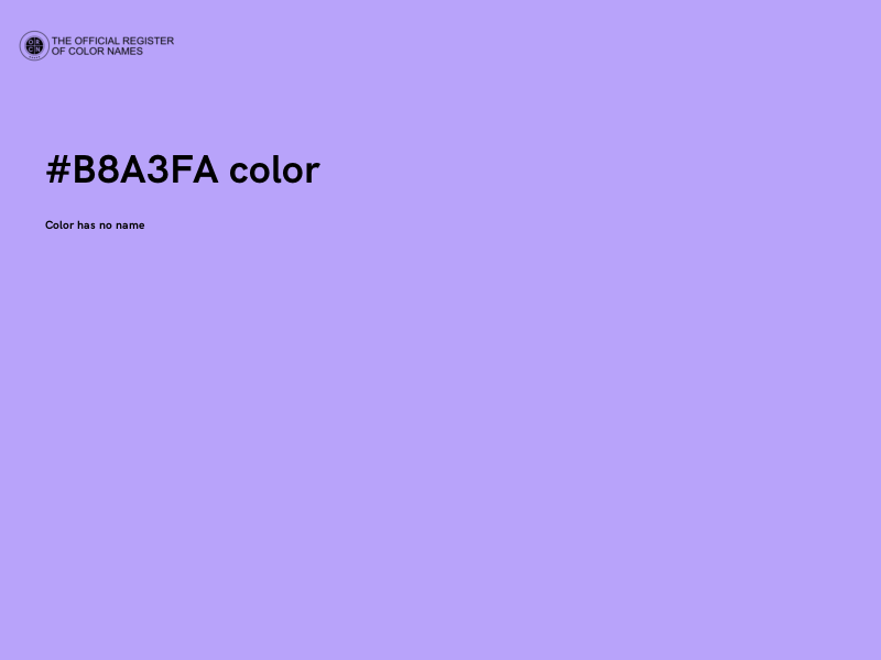 #B8A3FA color image